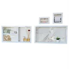 KIT 4 Itens | Nicho Organizador Colméia + Nicho Porta Shampoo + Porta Papel Higiênico + Saboneteira - ENVIO FULL