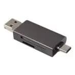 Leitor De Cartão usb tipo/c Windows, Mac OS e Linux.