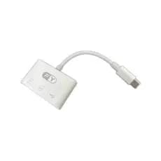 ADAPTADOR USB-C 3 EM 1 CARTÃO*MICRO SD E USB ANDROID E IOS