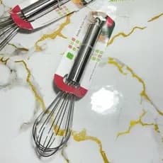 Batedor de Ovos Profissional - Fouet ou Fuê para Bater Bolo