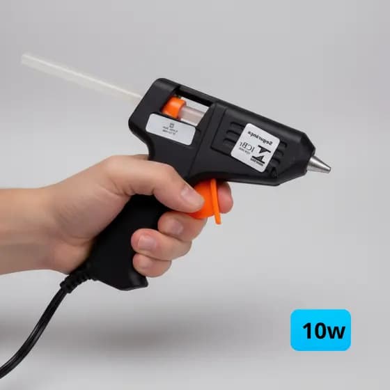 Pistola Cola Quente Fina Bivolt Pequena Artesanato Trabalho / Bastao Refil Cola Quente