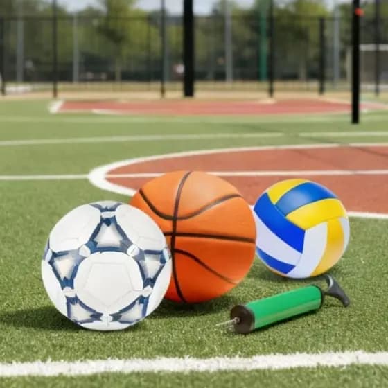 Bola Futebol+Bola Basquete+bola volei+Bomba De Ar Campo Quadra Praia