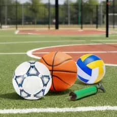 Bola Futebol+Bola Basquete+bola volei+Bomba De Ar Campo Quadra Praia
