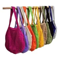 Bolsa Feminina Sacola De Praia Rede Macrame Verão