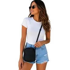 Bolsa Transversal Feminina Pequena Ombro Leve Casual Moderna