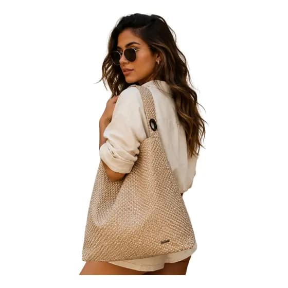 Bolsa Sacola Feminina Trançada Ombro Hobo Sacola Premium