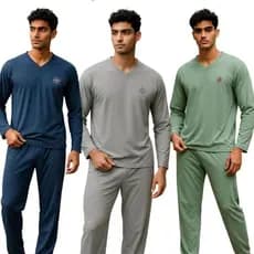 PIJAMA MASCULINO DE FRIO INVERNO MANGA LONGA EM MALHA