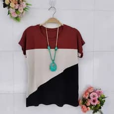 Nova camiseta grande de três cores