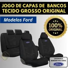 Capa Para Banco Automotivo Ford Tecido Grosso Original Impermeável Acolchoado Todos Carros E Veículos Modelos Ford