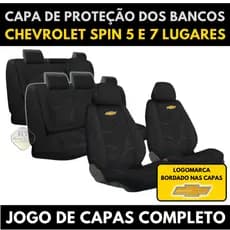 Capa De Proteção Banco Automotivo Carro Tecido Grosso Chevrolet Spin, Zafira 7 LUGARES Modelo Universal
