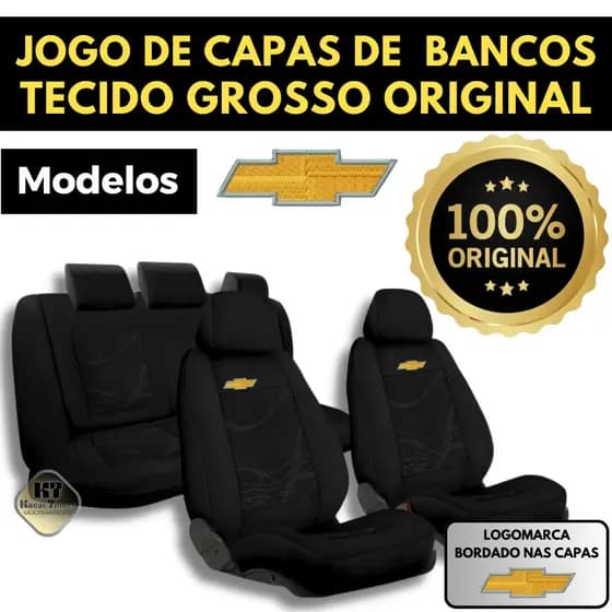 Capa De Banco Automotivo Em Tecido Original Carro Chevrolet Corsa Celta Prisma Onix Agile