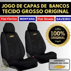 Capas De Bancos Automotivos Tecido Grosso Chevrolet Montana / Saveiro / Strada