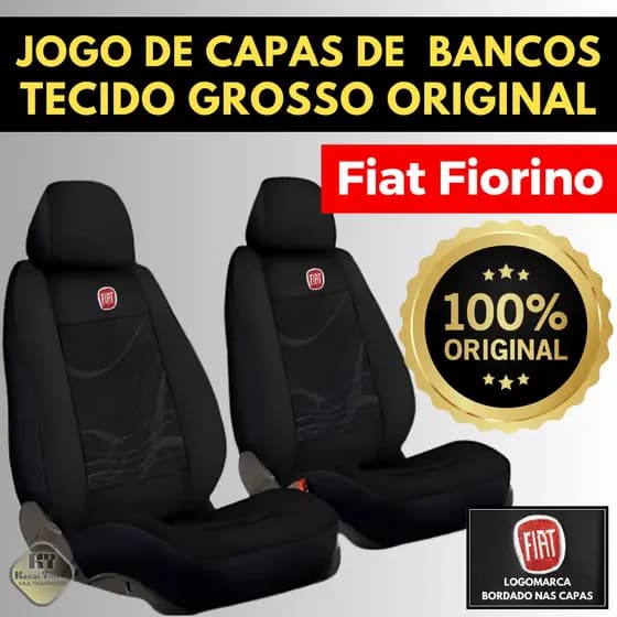 Capa Para Banco Tecido Groso Original Fiat Fiorino Furgão 1990 À 2024 Universal