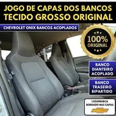 Capa Banco Automotivo Chevrolet Onix Plus, Onix LTZ, Onix Hatch Tecido Grosso