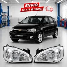 Par Farol Corsa Hatch Sedan Montana 2003 2004 2005 2006 2007 2008 2009 2010 2011 2012 Cromado