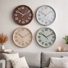 Relógio de Parede 30cm Grande Moderno Silencioso Decorativo Dourado Sala Cozinha Quarto Escritório