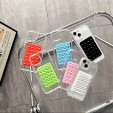 KIT Capa com  Suport Space  para Iphone11 12 13 14 15 16 Pro Plus Max