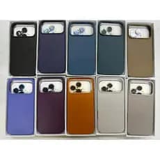 capa Magsafe Leather de Couro Com filme de lente para  iPhone 17 17pro 17Air 17promax