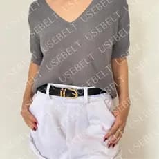 Kit 4 Cinto Feminino da Moda Fivela Amendoada
