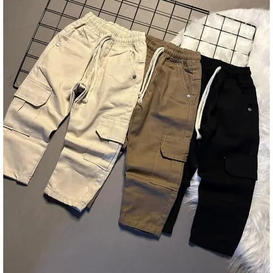 Calça Cargo Infantil Street Skatista Juvenil Sarja 2 ao 16 Anos Unissex