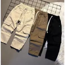 Calça Cargo Infantil Street Skatista Juvenil Sarja 2 ao 16 Anos Unissex