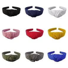 Tiara Nó Turbante Tecido Canelado Feminina Adulto