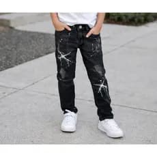 Calça Jeans Jogador com Lycra Infantil Juvenil 06 ao 16 anos