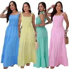 VESTIDO 3 MARIAS CON FORRO E ELASTEX NAS COSTAS NAO TRANSPARENTE MODA FEMININA