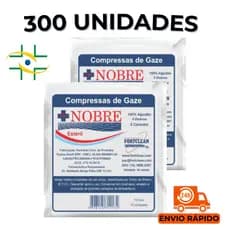 300 Unidades Compressa de Gaze Nobre Gaze Estéril Hidrófila 13 Fios Primeiros Socorros