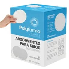 Absorventes Para Seios Pós Parto e Maternidade Polyfarma 30un