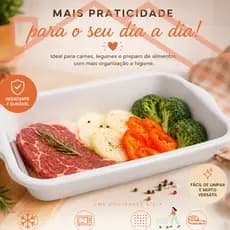 Bandeja Organizadora Multiuso para Preparo de Alimentos  kit com 2/4/6/8/10