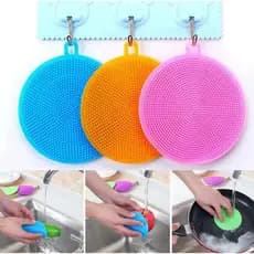 Escova de Silicone Multifunções e Grossa para Lavar Louça – Limpeza Eficiente, Remoção Fácil de Sujeira
