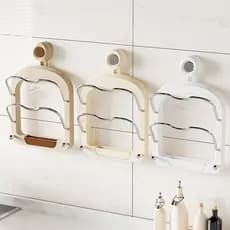 Suporte Organizador de Parede para Tampa de Panela 2 Níveis Porta Tampas Cozinha Moderno