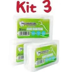 kit 3 caixas  （150 unidades） de fio dental Fio dental ultrafino arqueado -BUSCABUSCABR
