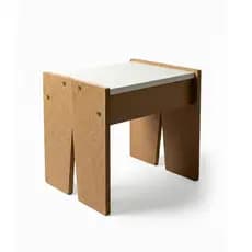 Banco Banqueta MDF Design Moderno Decorativo Sala Quarto Pequeno Pedicure Manicure Banheiro Infantil