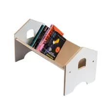 Estante Porta Livros Infantil  Montessoriano Rack em MDF cantos arredondados
