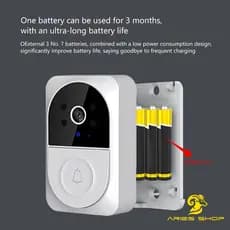 Campainha X12 Altomex Vídeo Inteligente Smart Wi-fi Sem Fio C/ Microfone Caixinha de Som