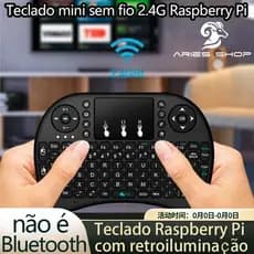 Mini Teclado sem fio receptor USB 2.4Ghz com Touchpad KP-2048