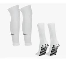 Kit Meia Antiderrapante Canelito Pro Meião Cortado Sem Pé  Branco