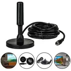 Antena Digital 5 metros interna Sinal TV HDTV Base Imã Externo a prova d'agua antena digital externa antena de tv