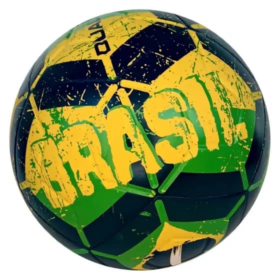Bola De Futebol De Campo/Mini - Brasil Cor Amarelo PU Soft