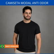 Camiseta Modal Masculina Básica Estilosa Premium Não Amassa Anti odor Lisa