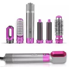 Escova Secadora 5 em 1 Secador Modeladora Pente Aumenta Volume Profissional Escova 5 em 1 Elétrica