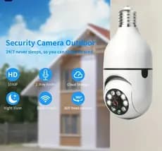 Gemini said Câmera Lâmpada Wi-Fi 360 Visão Noturna Full HD