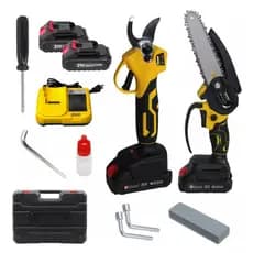 Kit Motosserra E Tesoura De Poda A Bateria 48v Nakasaki Potente