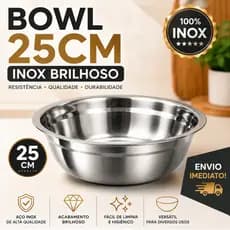 Bowl 25cm Gourmet Tigela Brilhosa Receita Praticidade