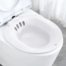 Bacia Para Banho De Assento Dobrável E Higiene Íntima Portátil feminino perineal imersão toalete sitz banheira bacia
