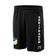 Shorts Calção Árbitro Futebol Esporte Juiz Profissional