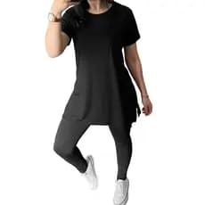 Blusa Longline Feminina Legging Lisa Fitness Academia