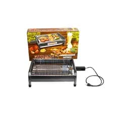 Churrasqueira Elétrica Portátil de Mesa RizzoGrill 2 Anti-Fumaça e Bandeja Removível  110V-220V